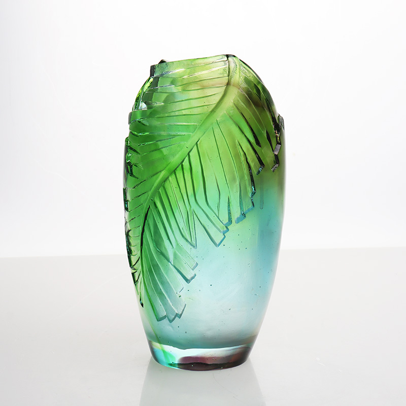 Glasvas Vardagsrum Blomarrangemang Kristallglas Konstnärlig vas Heminredning Matbordsprydnad