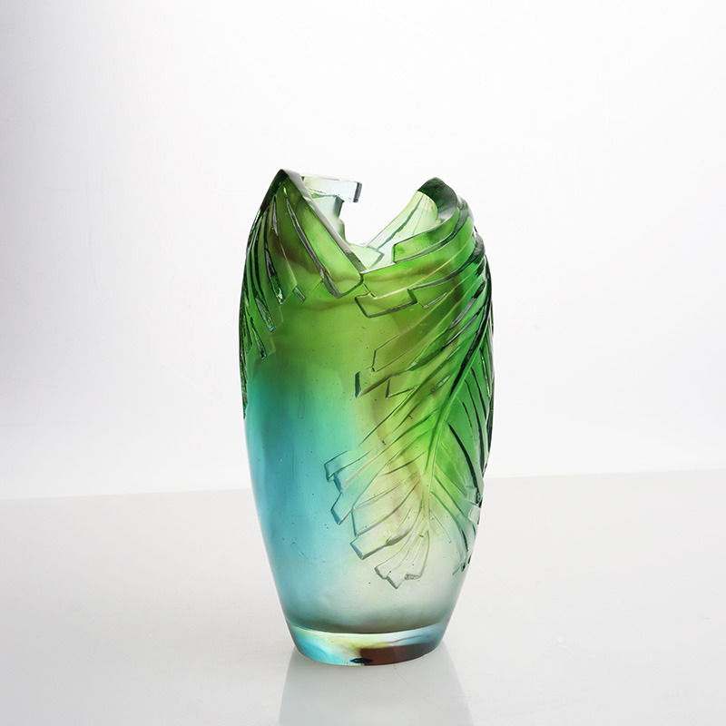 Glasvas Vardagsrum Blomarrangemang Kristallglas Konstnärlig vas Heminredning Matbordsprydnad