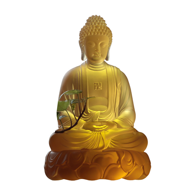Amitābha Buddha Kristallstatyer