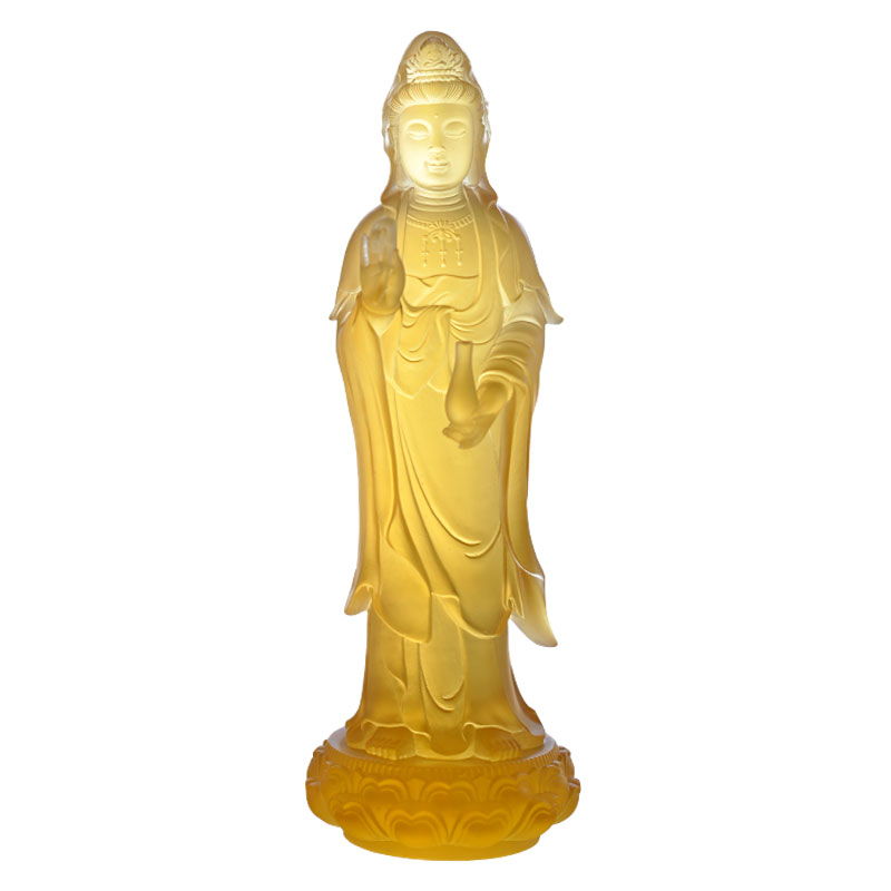 Guanyin Bodhisattva glasstaty