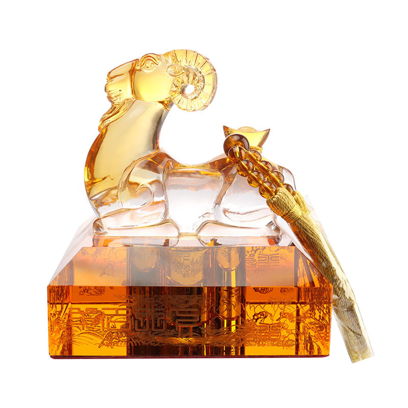 Kinesiska zodiaken djurformer Cap Kristallglas vinflaska Set