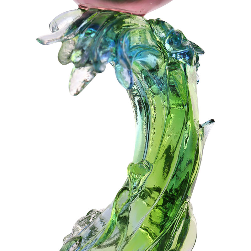 Kristallglas Lotus form ljusstake