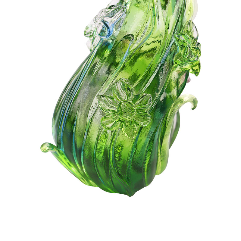 Kristallglas Lotus form ljusstake