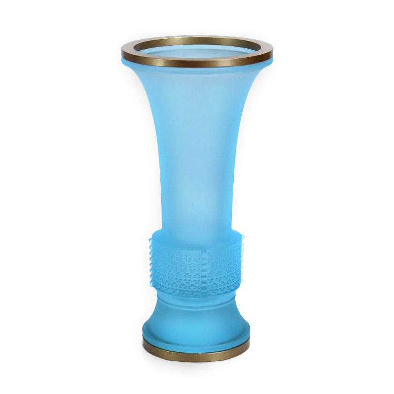 Ljusblå Ruyi-serien Glas buddhistiska altaroffer Set