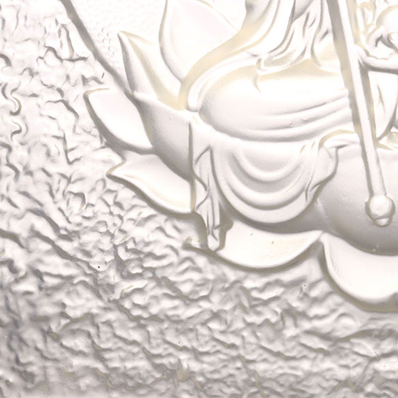 Ksitigarbha Bodhisattva dekorativa Liuli-tegelstenar