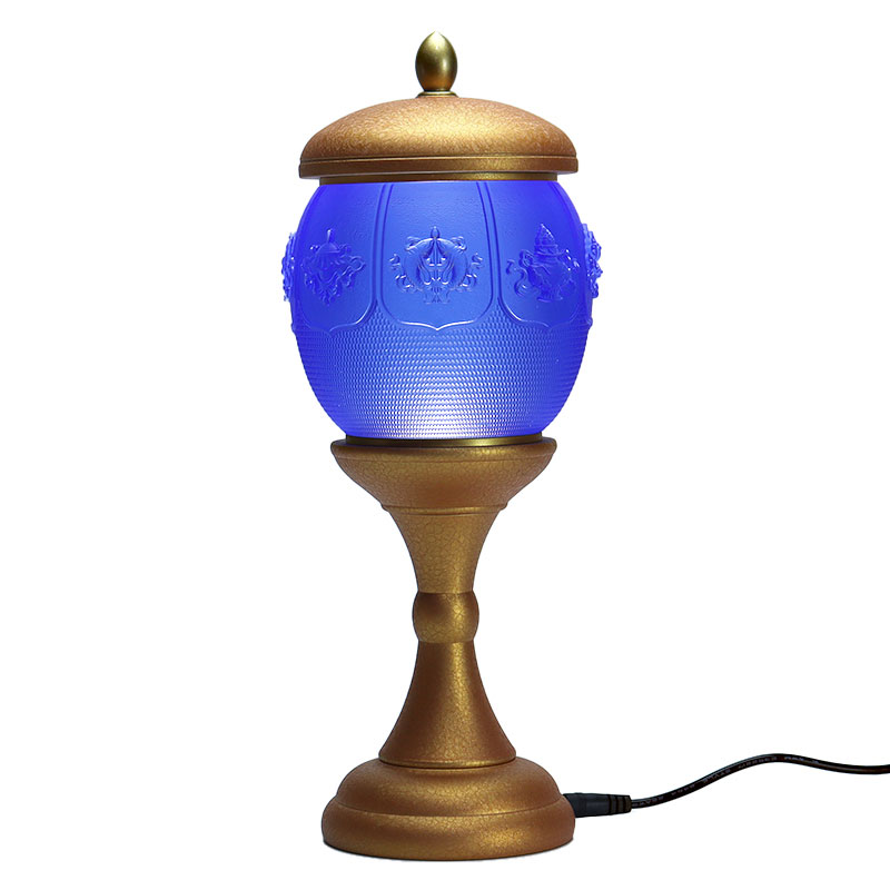 Åtta skatter Lotus-serien buddhistiska altare Kristallglas Offerings Set