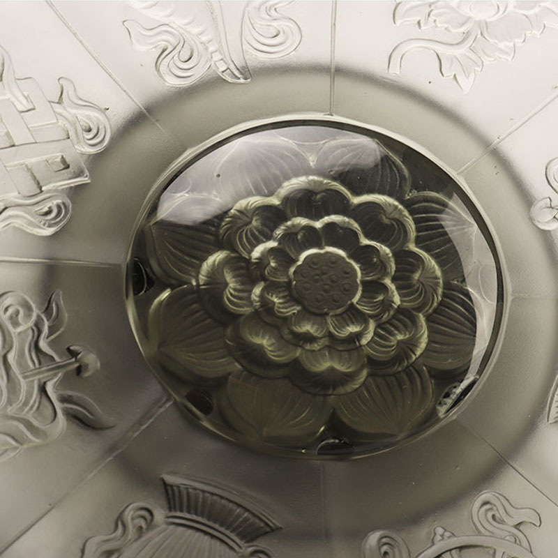 Grå färgad glasyr fruktskål