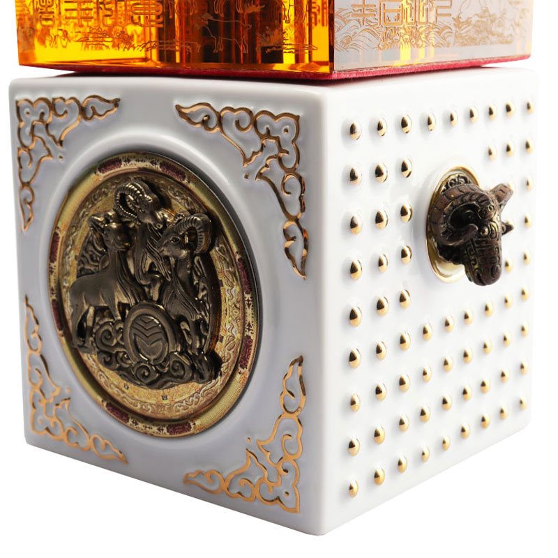 Kinesiska zodiaken djurformer Cap Kristallglas vinflaska Set