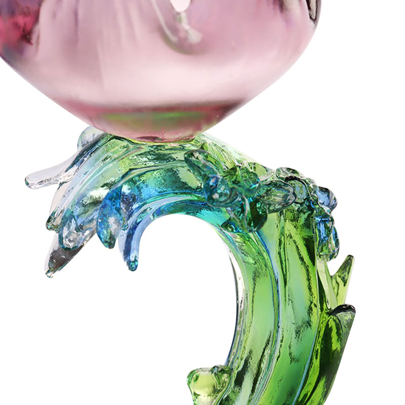 Kristallglas Lotus form ljusstake