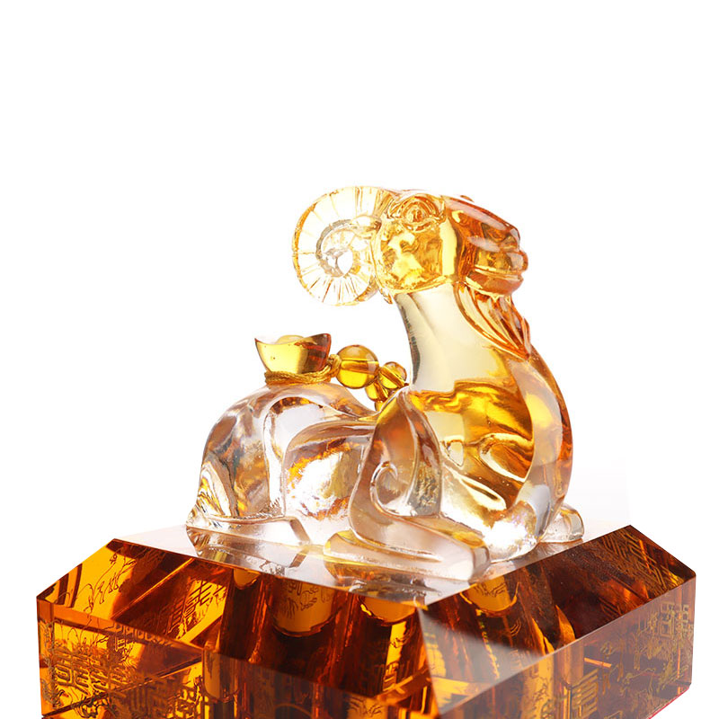 Kinesiska zodiaken djurformer Cap Kristallglas vinflaska Set