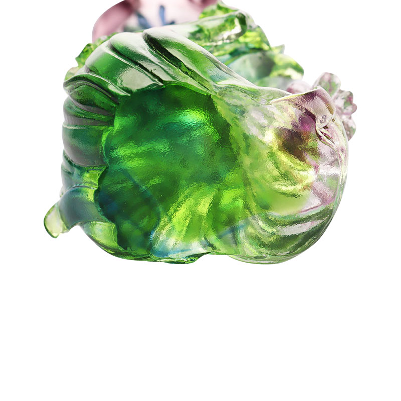 Kristallglas Lotus form ljusstake