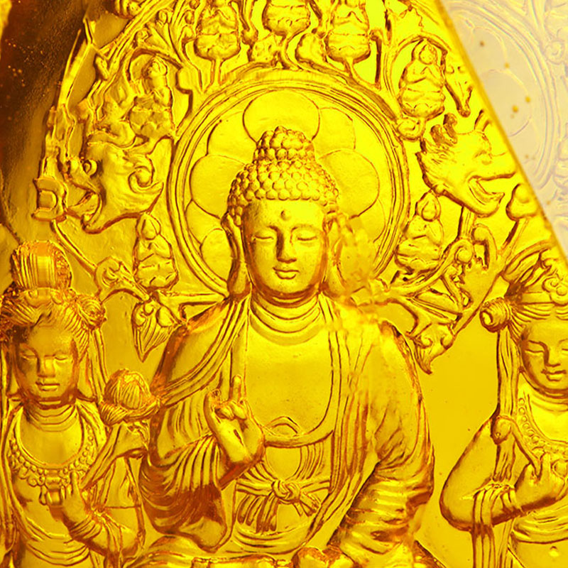 Amitayus Buddha Kristallstatyer
