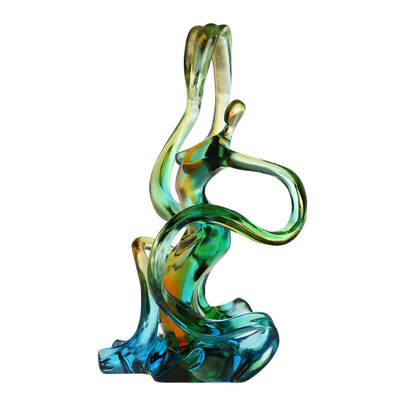 Heminredning färgat glas ornament