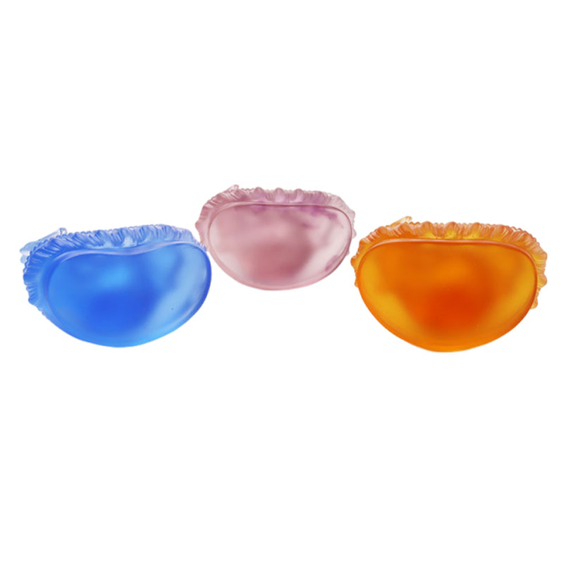 Färgglad Liuli Crystal Medicine Buddha staty