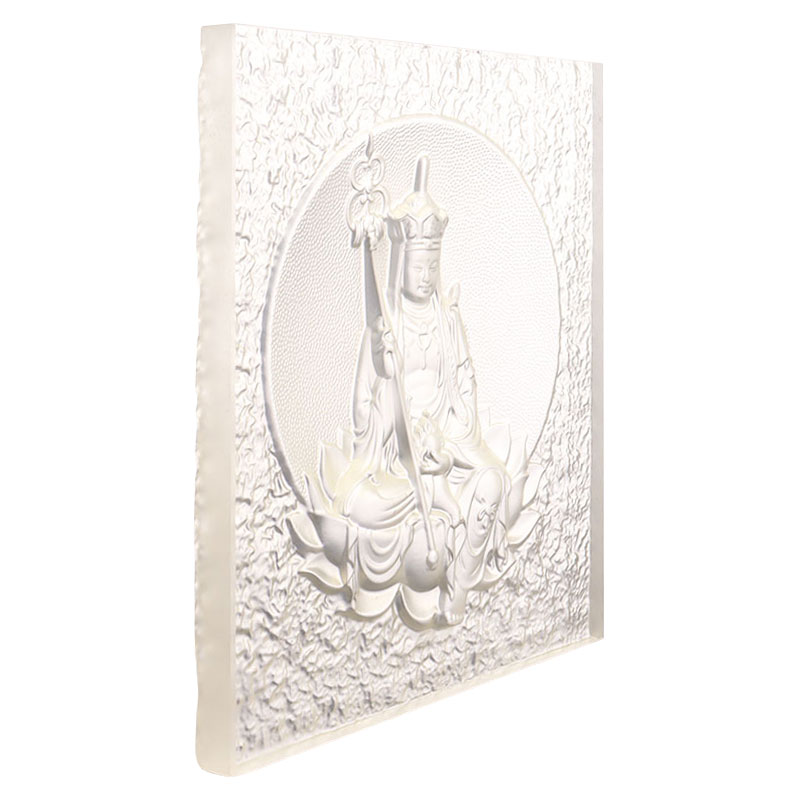 Ksitigarbha Bodhisattva dekorativa Liuli-tegelstenar