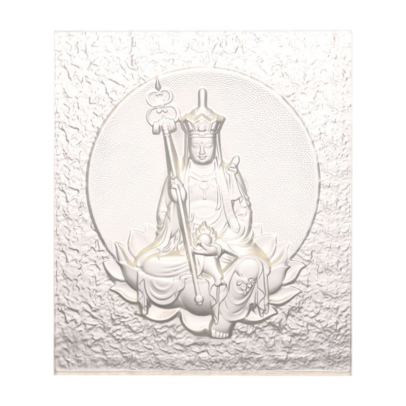 Ksitigarbha Bodhisattva dekorativa Liuli-tegelstenar
