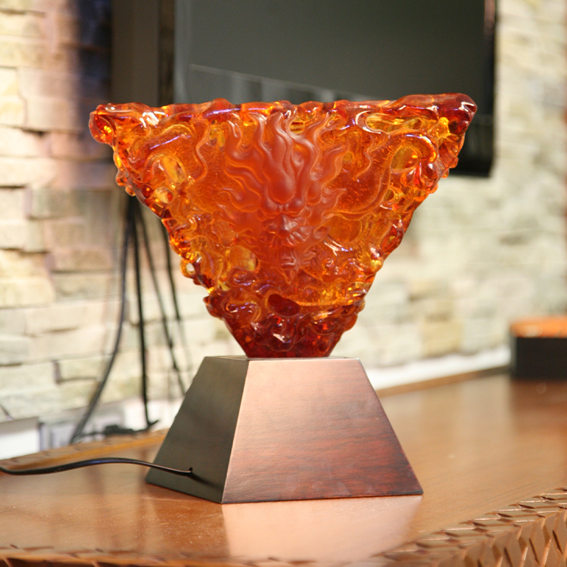 Orange glas dekorativa lampa skrivbordsdekorationer