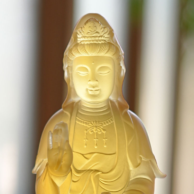Guanyin Bodhisattva glasstaty