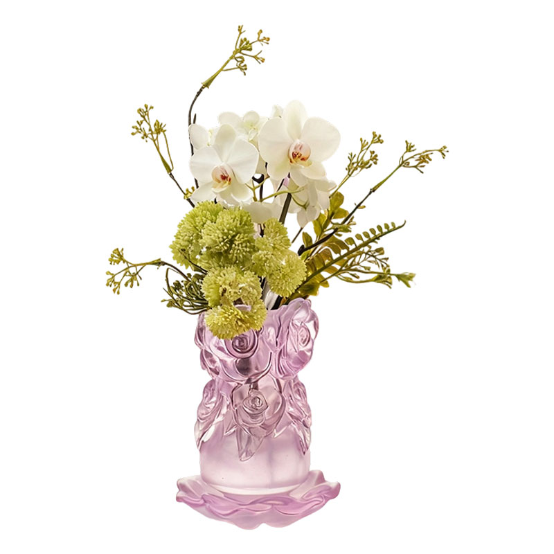 Lost-Wax Gjutprocess Glas Heminredning Kristallglas Vas 